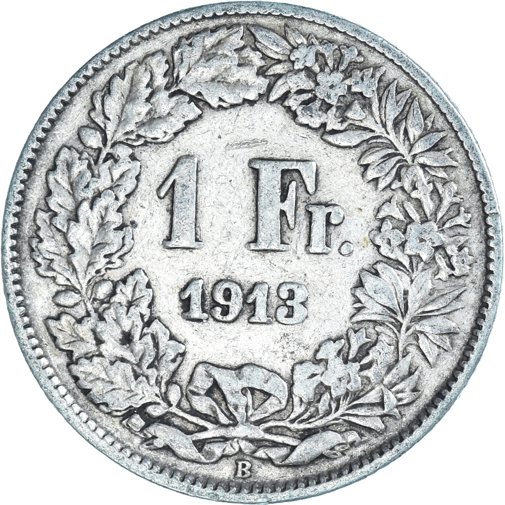 Monnaie, Suisse, Franc, 1913, Bern, TB+, Argent, KM:24