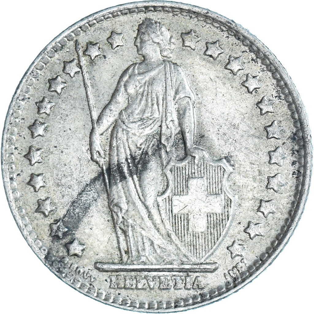 Coin, Switzerland, Franc, 1960, Bern, EF(40-45), Silver, KM:24