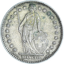 Moeda, Suíça, Franc, 1961, Bern, EF(40-45), Prata, KM:24