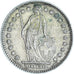 Moeda, Suíça, Franc, 1961, Bern, EF(40-45), Prata, KM:24
