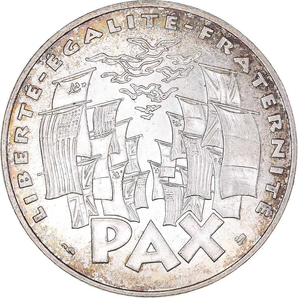 Moeda, França, 8 mai 1945, 100 Francs, 1995, AU(55-58), Prata, KM:1116.1