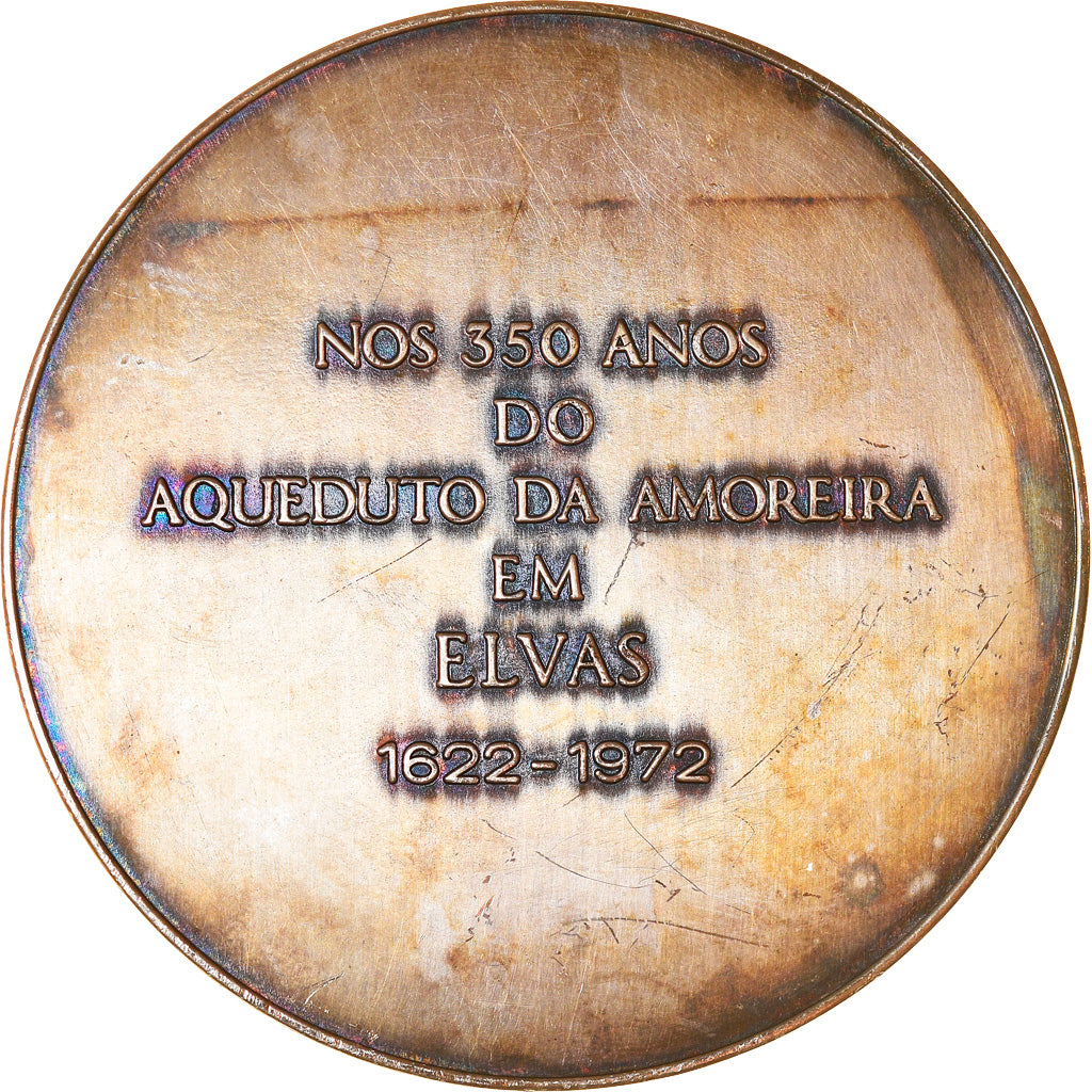 Portogallo, medaglia, Nos 350 Anos do Aqueduto da Amoreira em ELVAS, 1972