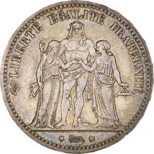 Coin, France, Hercule, 5 Francs, 1874, Bordeaux, EF(40-45), Silver, KM:820.2, Le