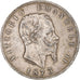 Coin, Italy, Vittorio Emanuele II, 5 Lire, 1873, Milan, VF(30-35), Silver