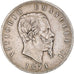 Moneda, Italia, Vittorio Emanuele II, 5 Lire, 1874, Milan, BC+, Plata, KM:8.3