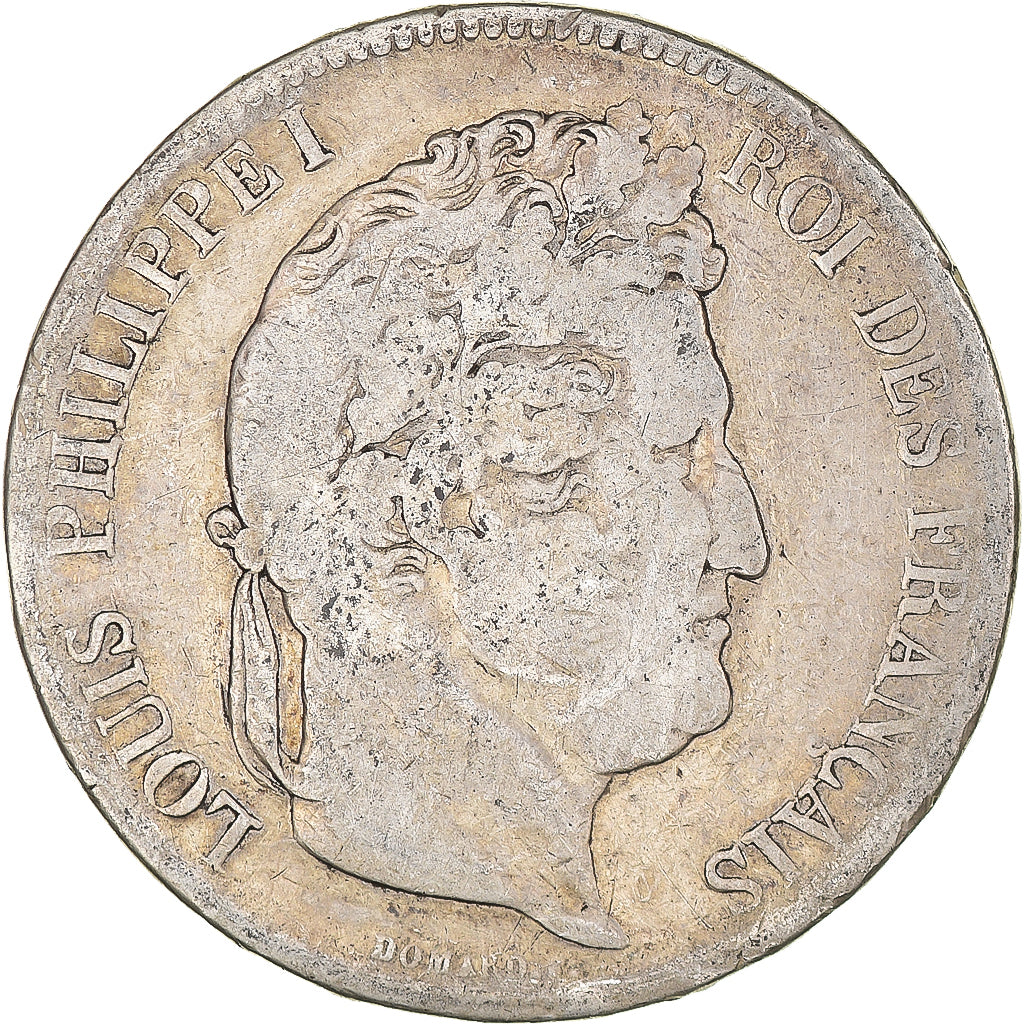 Munten, Frankrijk, Louis-Philippe, 5 Francs, 1835, Limoges, ZG+, Zilver