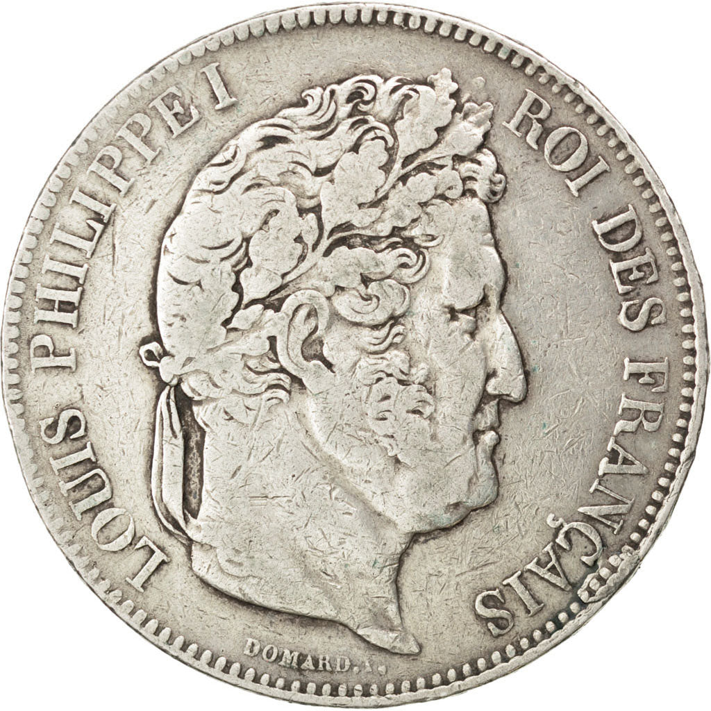 Münze, Frankreich, Louis-Philippe, 5 Francs, 1833, Bayonne, S+, Silber