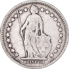 Moeda, Suíça, 1/2 Franc, 1914, Bern, EF(40-45), Prata, KM:23