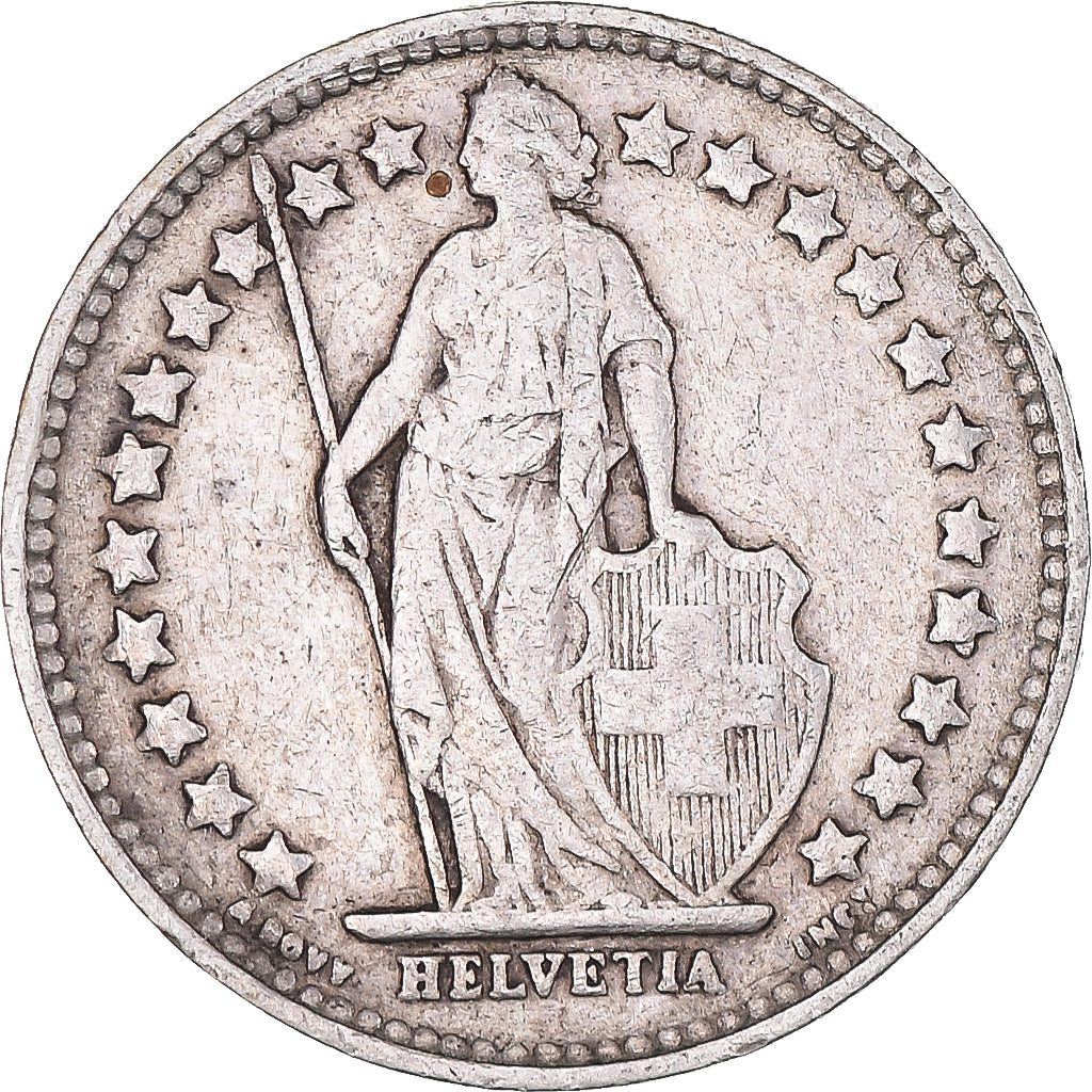 Münze, Schweiz, 1/2 Franc, 1914, Bern, SS, Silber, KM:23