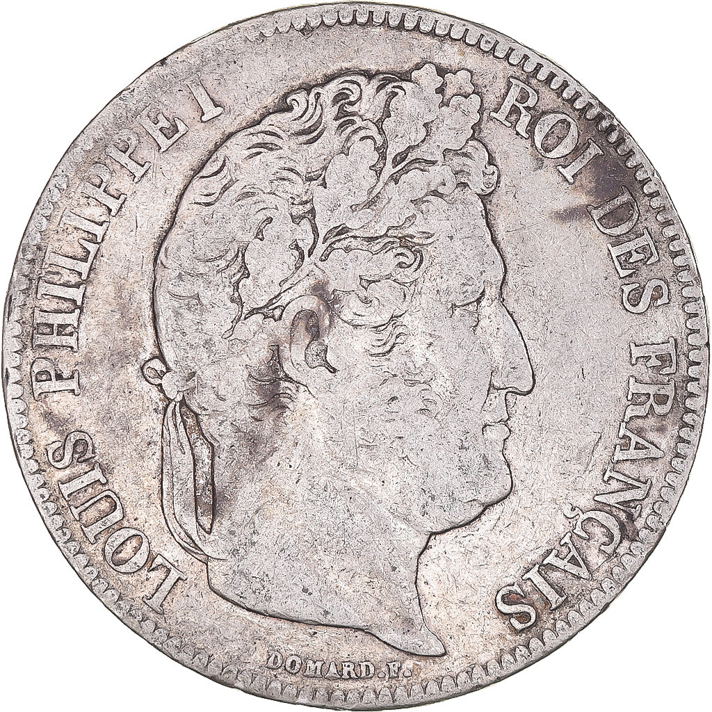 Coin, France, Louis-Philippe, 5 Francs, 1834, Lille, VF(20-25), Silver