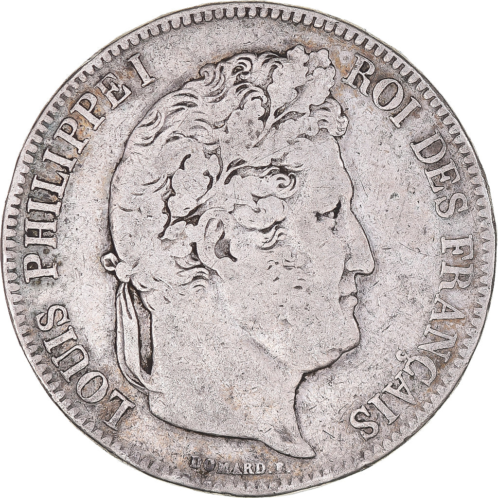 Coin, France, Louis-Philippe, 5 Francs, 1834, Lille, VF(20-25), Silver