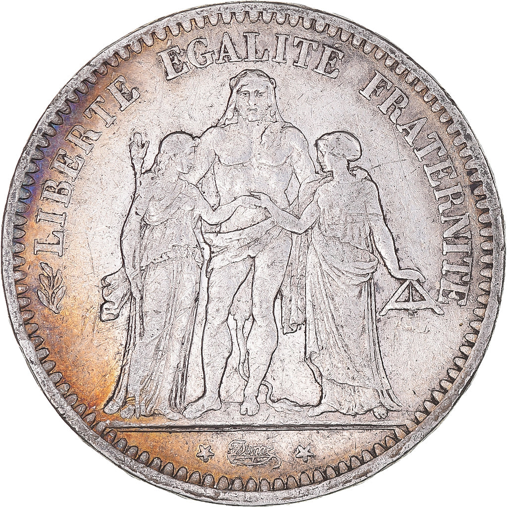 Moeda, França, Hercule, 5 Francs, 1849, Paris, VF(30-35), Prata, KM:756.1