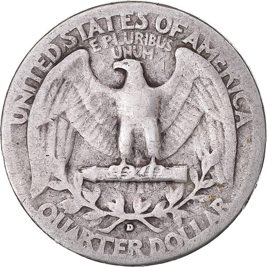 Coin, United States, Washington Quarter, Quarter, 1941, U.S. Mint, Denver