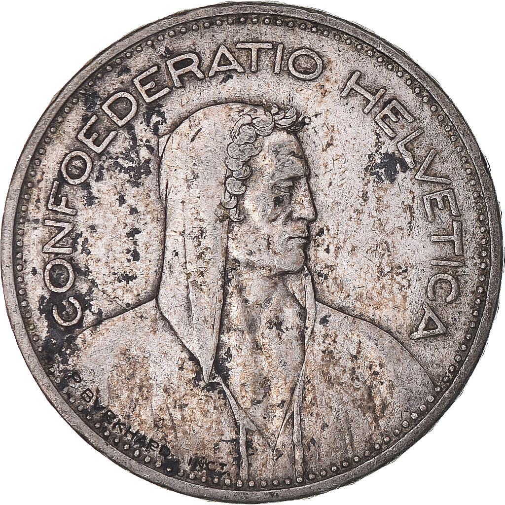 Moneta, Svizzera, 5 Francs, 1935, Bern, BB, Argento, KM:40