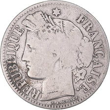 Coin, France, Cérès, 2 Francs, 1871, Bordeaux, VF(20-25), Silver, KM:816.2