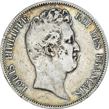 Monnaie, France, Louis-Philippe, 5 Francs, 1830, Paris, Sans le I, TB, Argent