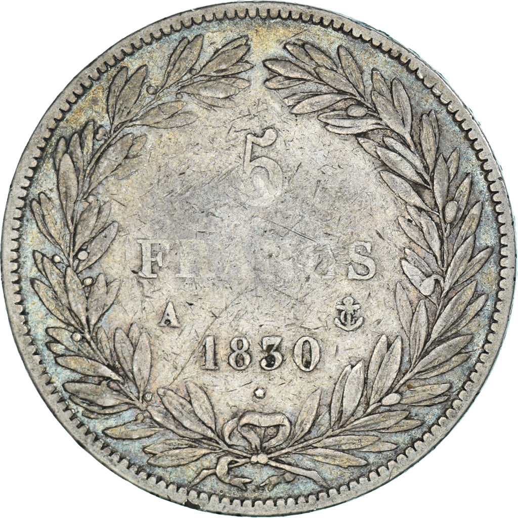 Monnaie, France, Louis-Philippe, 5 Francs, 1830, Paris, Sans le I, TB, Argent