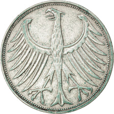 Monnaie, République fédérale allemande, 5 Mark, 1951, Karlsruhe, TTB, Argent