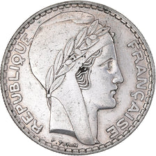 Moeda, França, Turin, 20 Francs, 1937, Paris, EF(40-45), Prata, KM:879