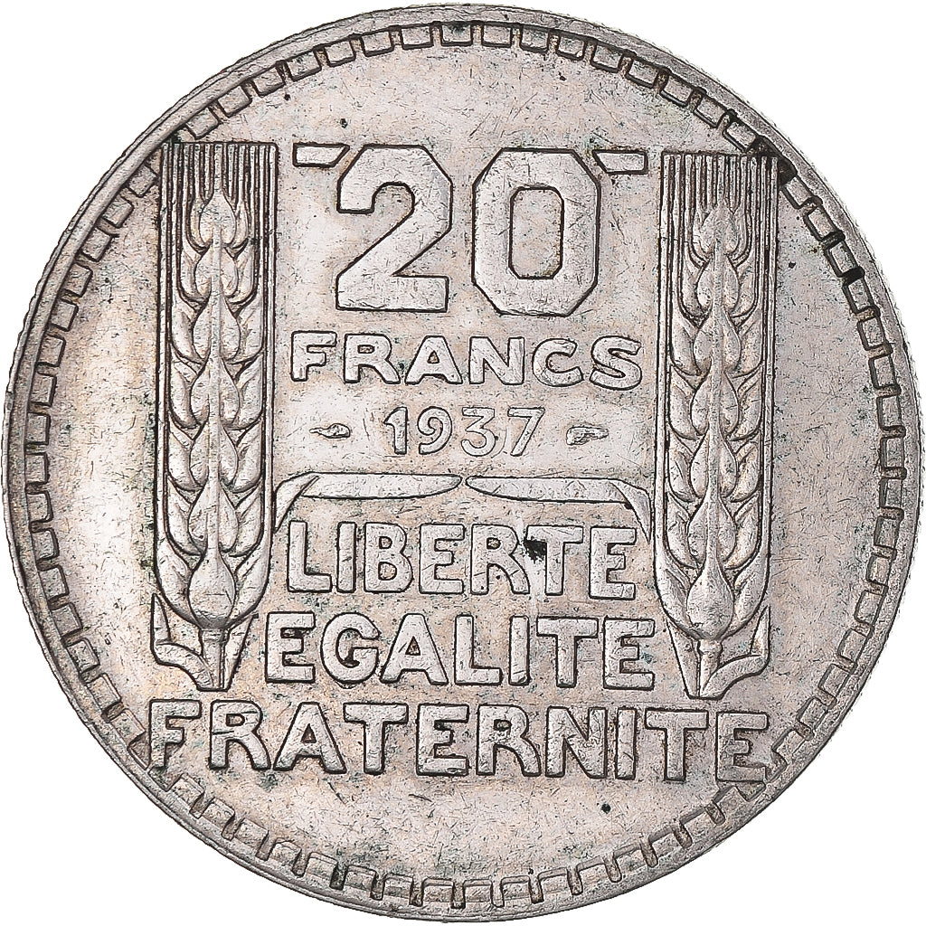 Monnaie, France, Turin, 20 Francs, 1937, Paris, TTB, Argent, Gadoury:852, KM:879