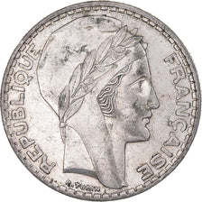 Münze, Frankreich, Turin, 20 Francs, 1937, Paris, SS, Silber, KM:879