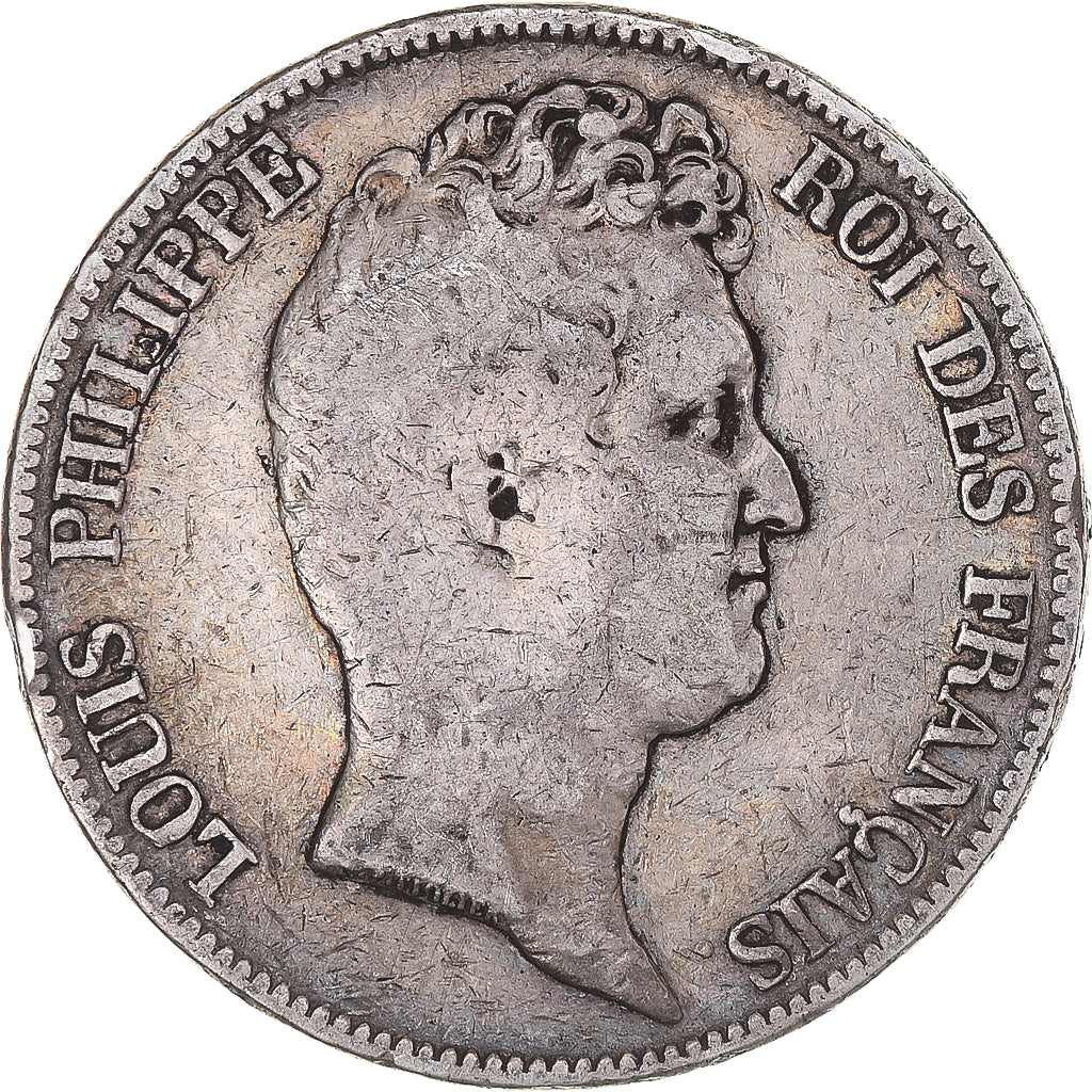 Coin, France, Louis-Philippe, 5 Francs, 1830, Paris, Sans le I, F(12-15)