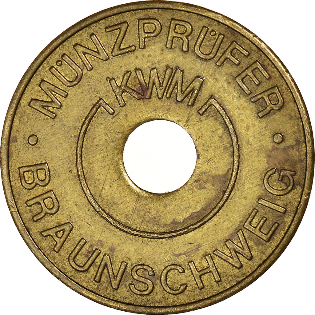 Duitsland, Token, Karl W.Müller, Münzprüfer, Braunschweig, ZF, Copper-nickel