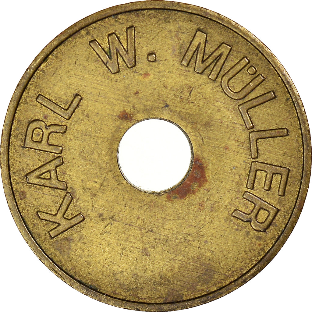 Duitsland, Token, Karl W.Müller, Münzprüfer, Braunschweig, ZF, Copper-nickel