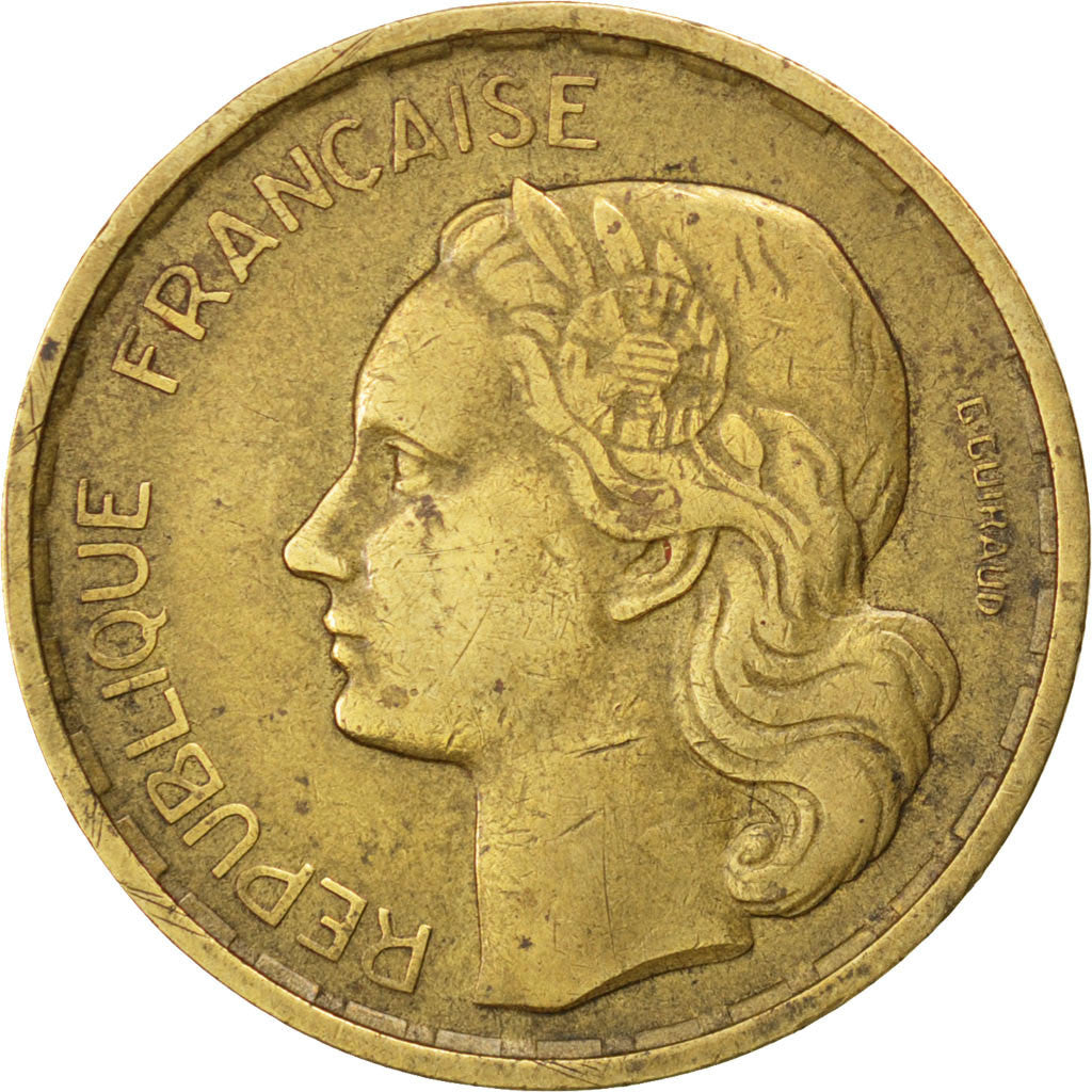 Coin, France, Guiraud, 20 Francs, 1950, Beaumont le Roger, VF(30-35)