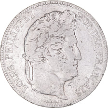 Monnaie, France, Louis-Philippe, 5 Francs, 1837, Rouen, TB, Argent, Gadoury:678