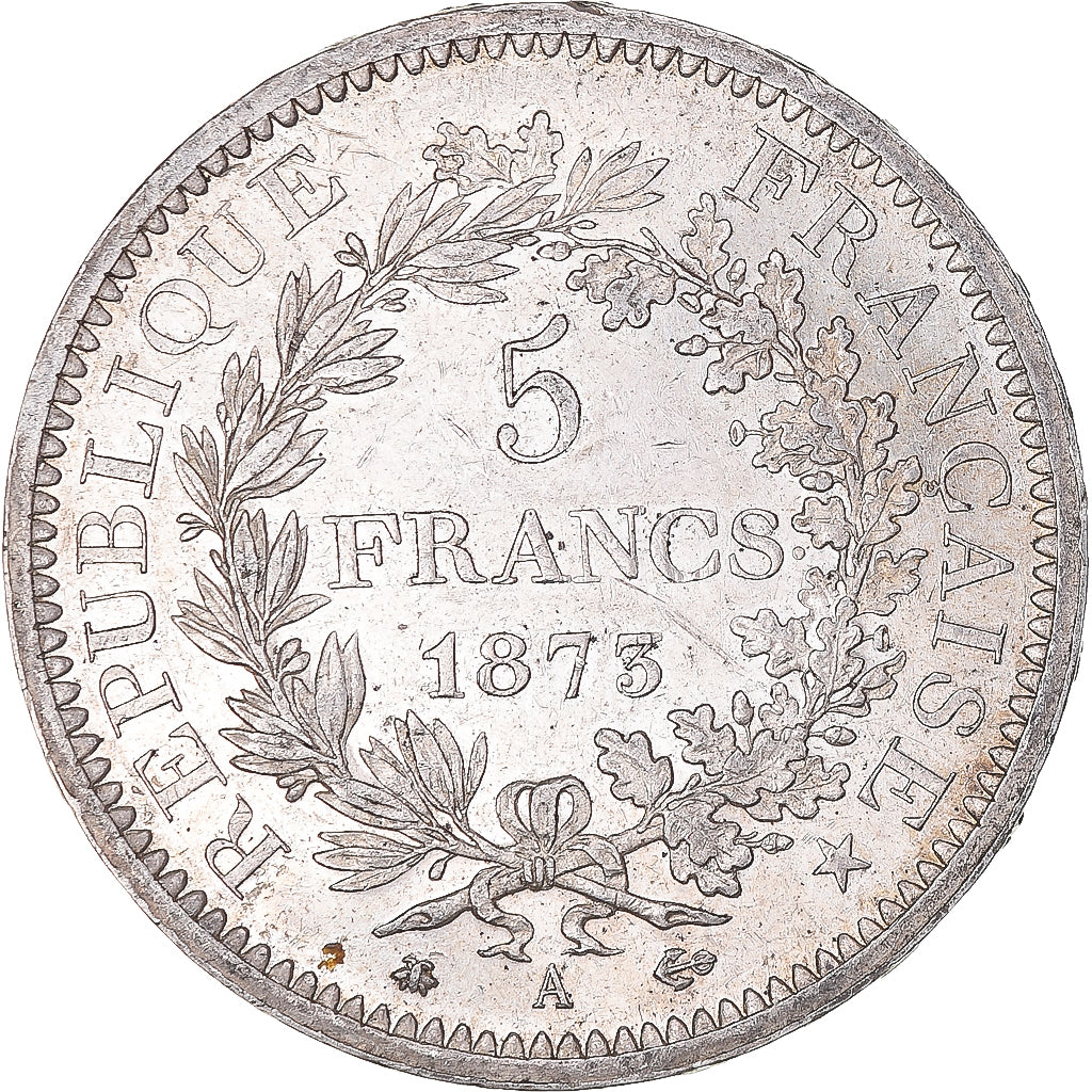 Monnaie, France, Hercule, 5 Francs, 1873, Paris, TTB+, Argent, Gadoury:745a