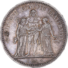 Coin, France, Hercule, 5 Francs, 1873, Paris, AU(50-53), Silver, KM:820.1