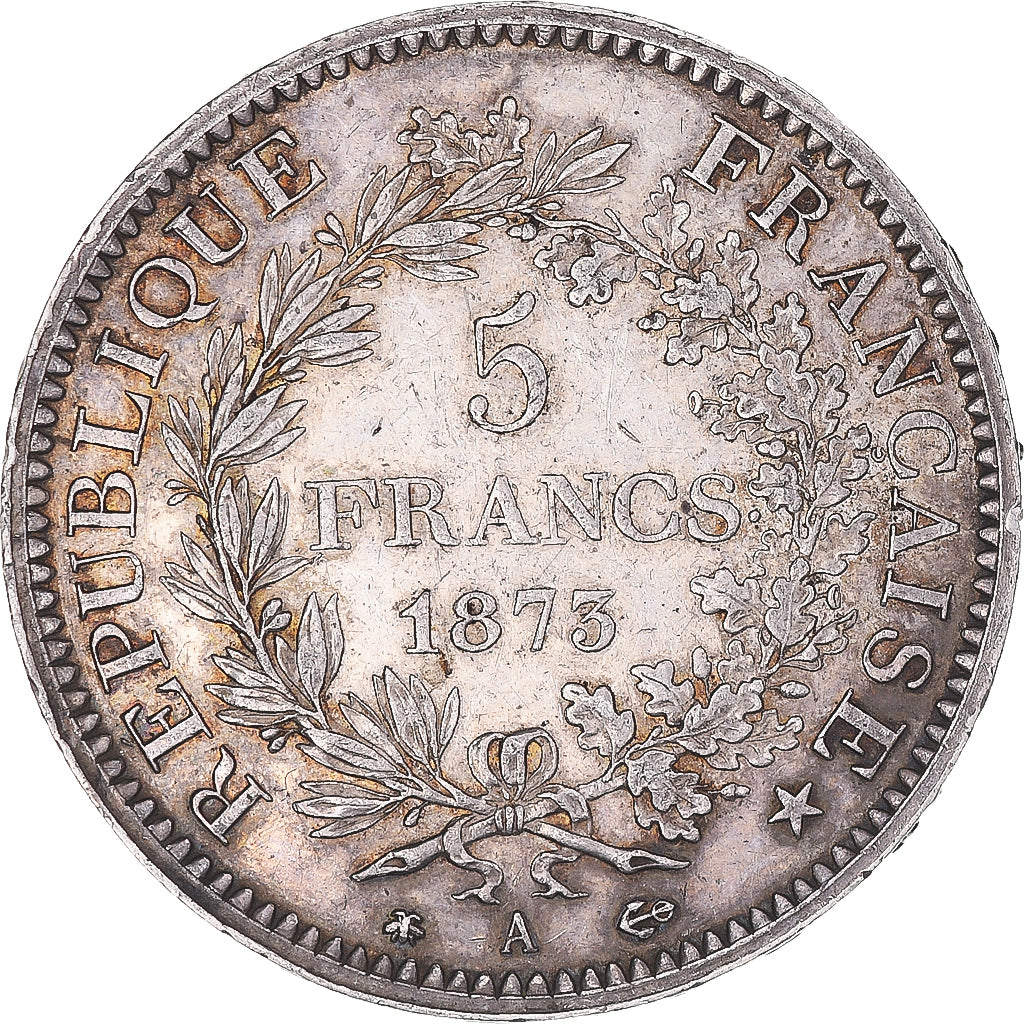 Coin, France, Hercule, 5 Francs, 1873, Paris, AU(50-53), Silver, KM:820.1