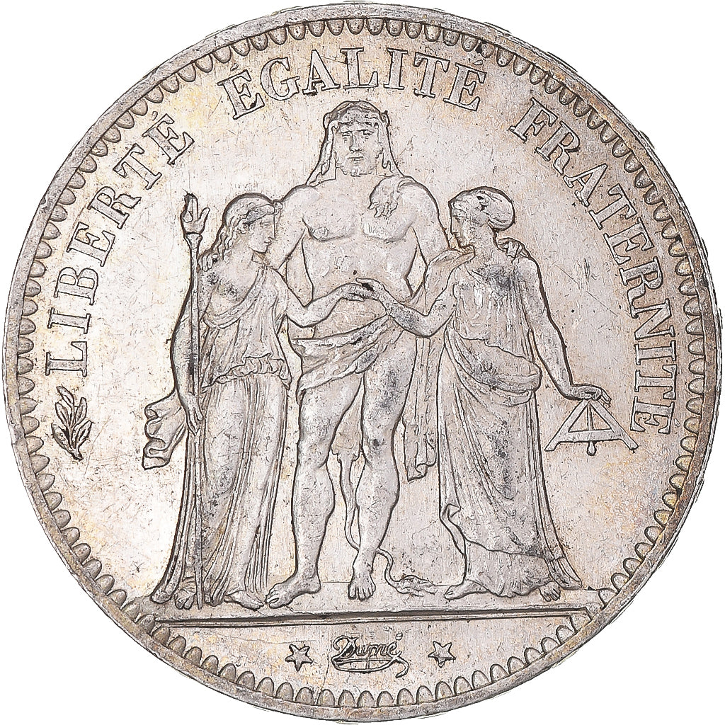Coin, France, Hercule, 5 Francs, 1877, Paris, AU(50-53), Silver, KM:820.1