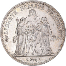Coin, France, Hercule, 5 Francs, 1877, Paris, AU(50-53), Silver, KM:820.1