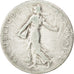 Moneda, Francia, Semeuse, 50 Centimes, 1907, BC+, Plata, KM:854, Gadoury:420