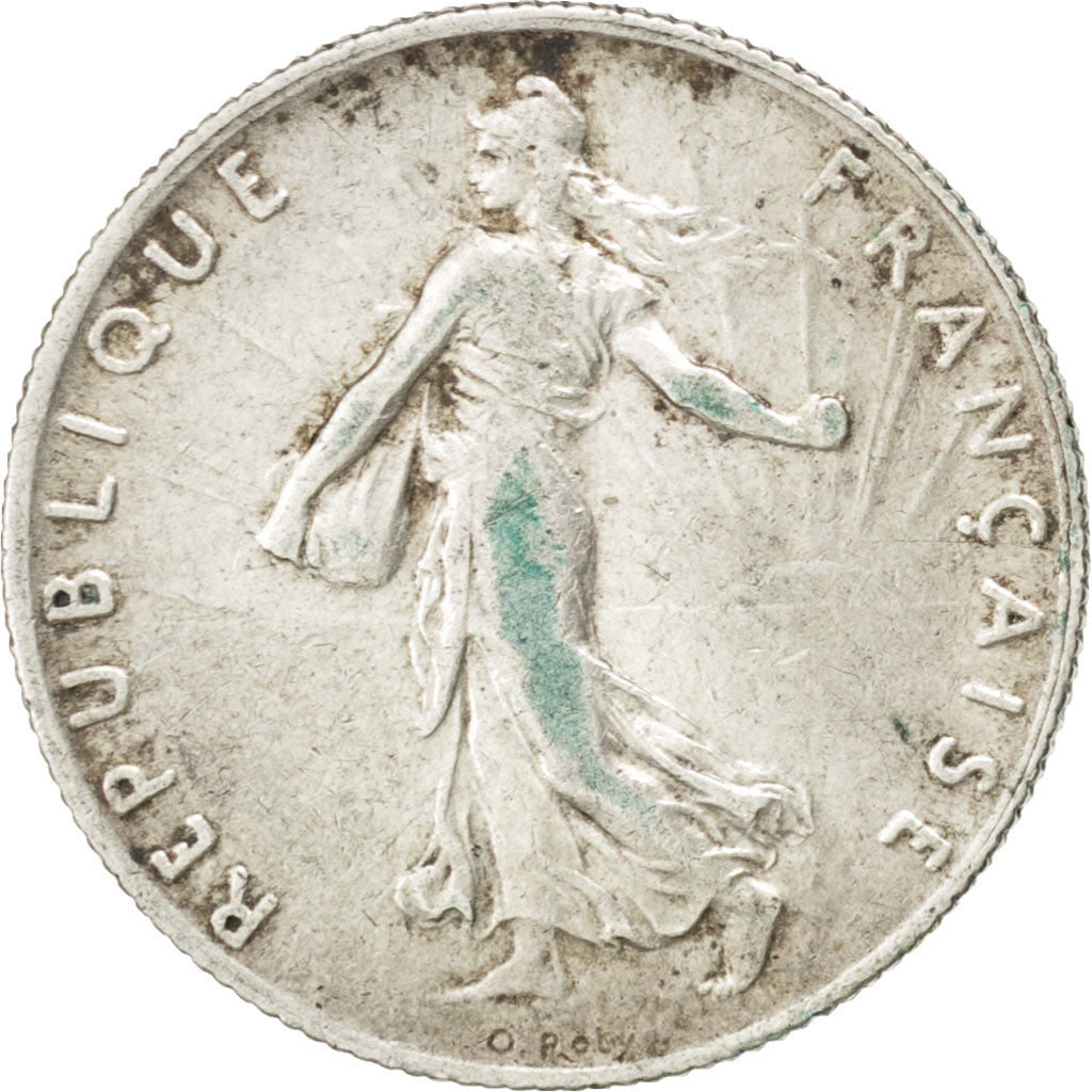 Coin, France, Semeuse, 50 Centimes, 1908, EF(40-45), Silver, KM:854, Gadoury:420