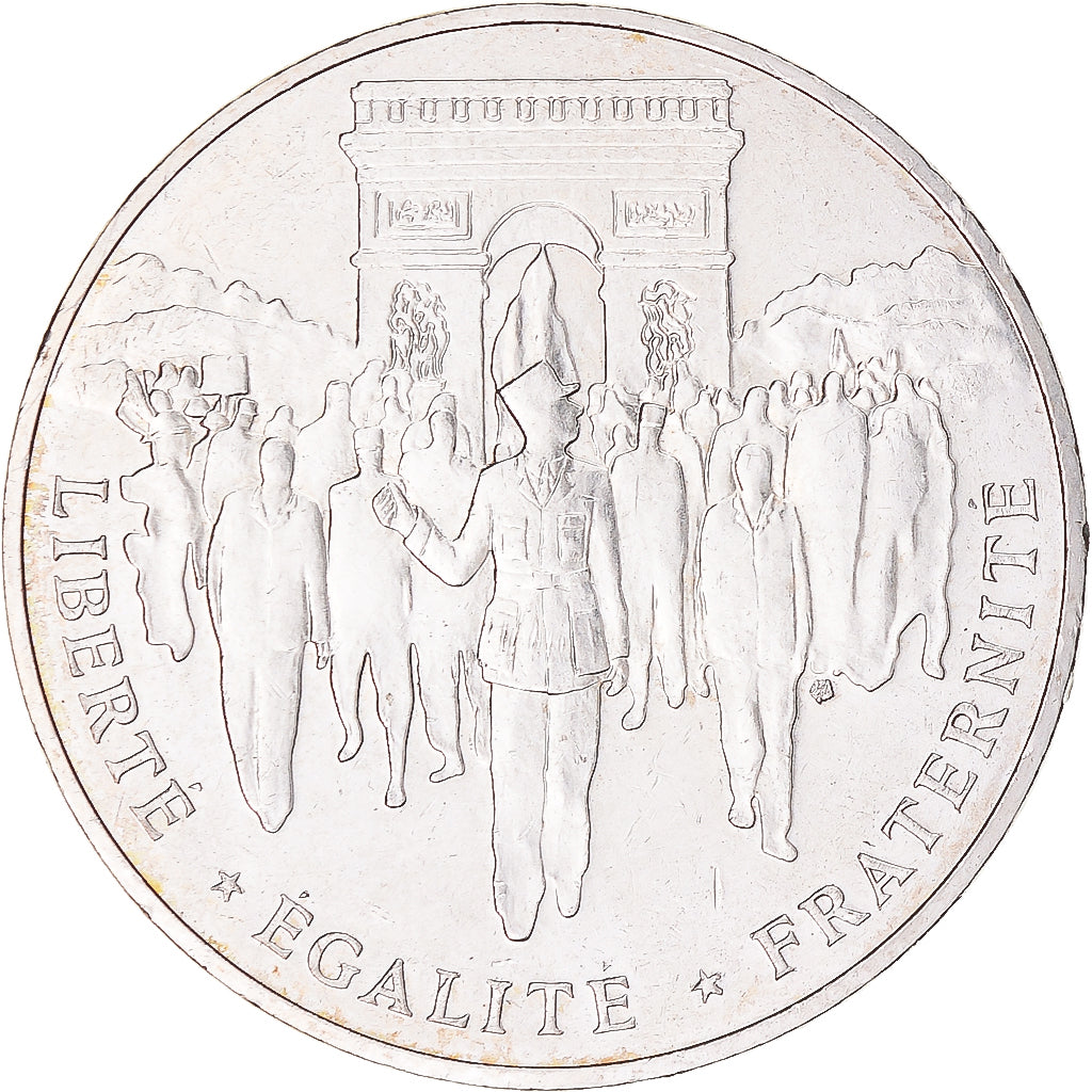 Coin, France, Libération de Paris, 100 Francs, 1994, AU(55-58), Silver