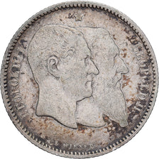 Coin, Belgium, Leopold II, Franc, 1880, AU(50-53), Silver, KM:38