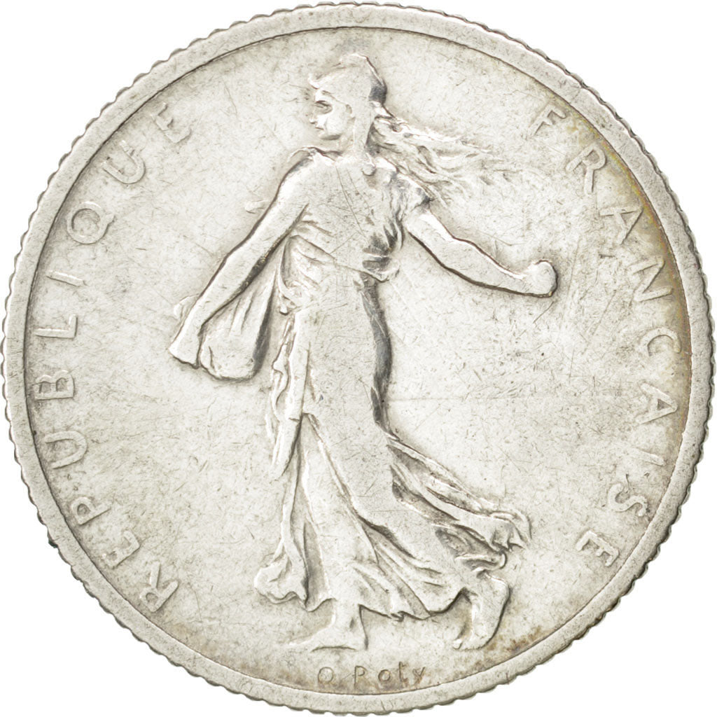 Moneda, Francia, Semeuse, Franc, 1906, BC+, Plata, KM:844.1, Gadoury:467