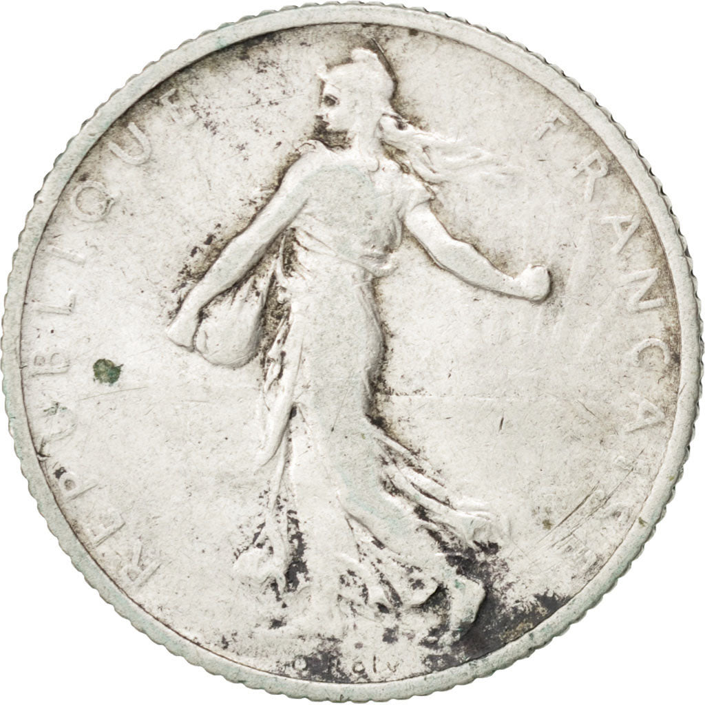 Coin, France, Semeuse, Franc, 1909, EF(40-45), Silver, KM:844.1, Gadoury:467