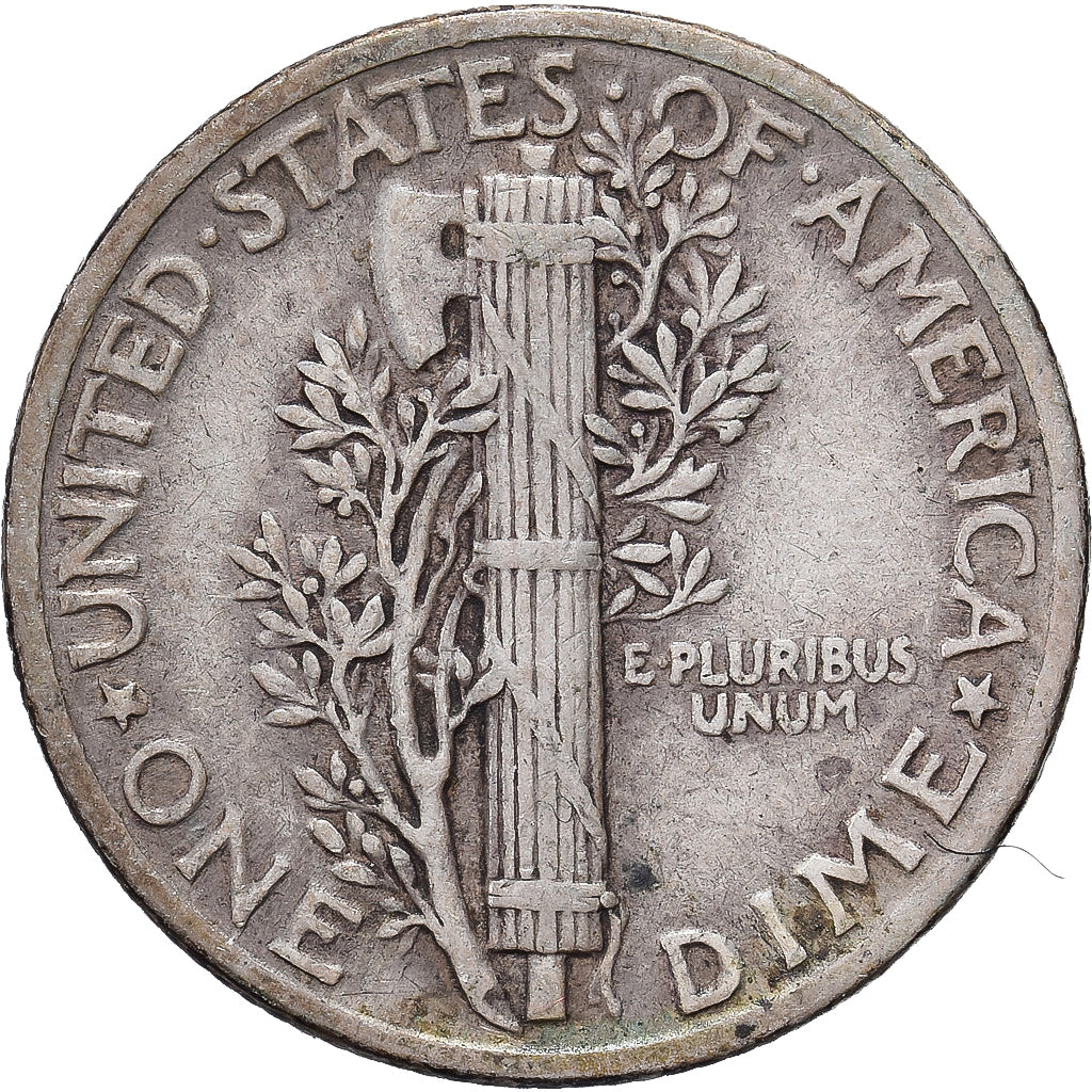 Coin, United States, Mercury Dime, Dime, 1941, Philadelphia, EF(40-45), Silver