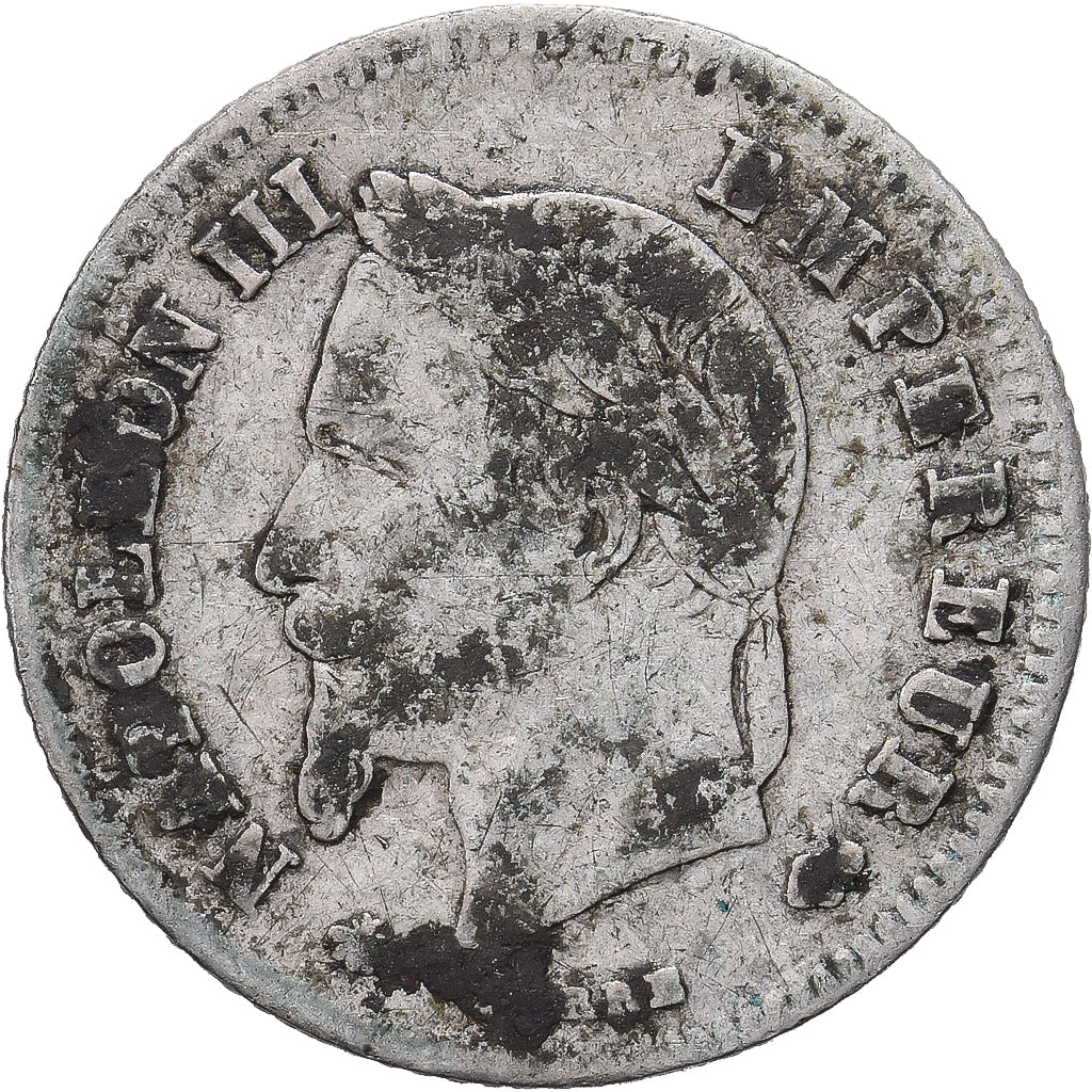 Coin, France, Napoleon III, 20 Centimes, 1866, Paris, VF(20-25), Silver