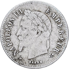 Münze, Frankreich, Napoleon III, 20 Centimes, 1866, Paris, S, Silber, KM:805.1