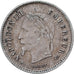 Münze, Frankreich, Napoleon III, 20 Centimes, 1867, Strasbourg, S+, Silber