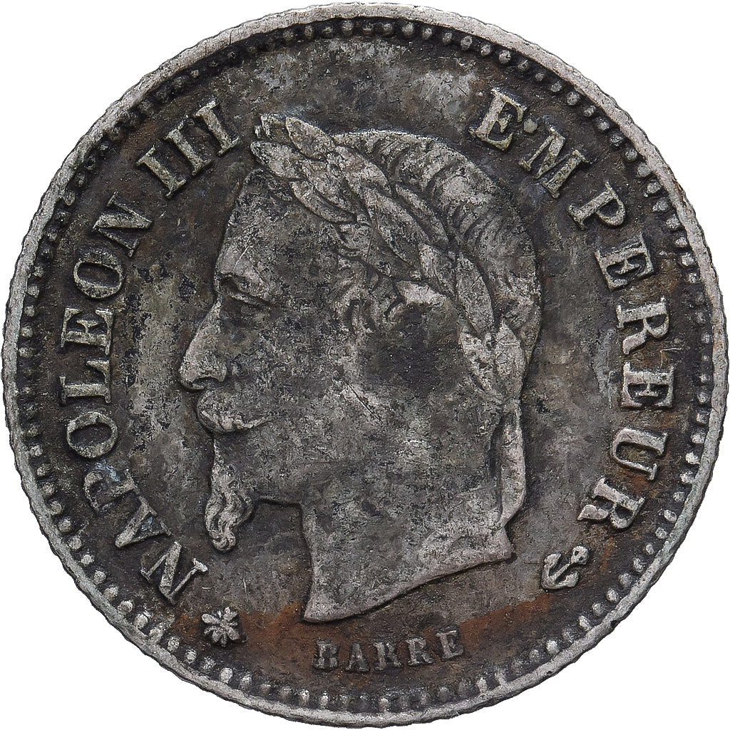 Monnaie, France, Napoleon III, 20 Centimes, 1867, Paris, TB, Argent