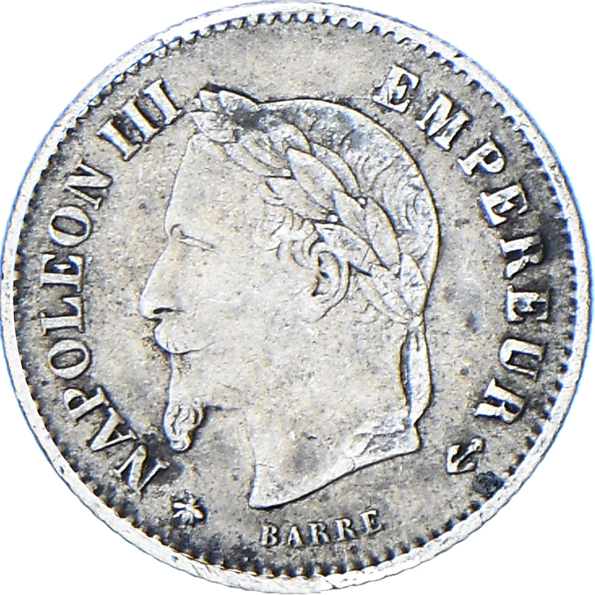 Munten, Frankrijk, Napoleon III, 20 Centimes, 1867, Paris, FR+, Zilver