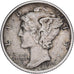 United States, Mercury Dime, Dime, 1918, San Francisco, AU(50-53), Silver