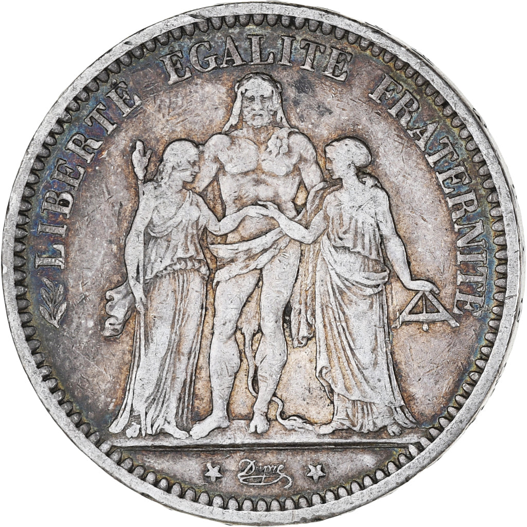 Munten, Frankrijk, Hercule, 5 Francs, 1873, Bordeaux, FR, Zilver, KM:820.2