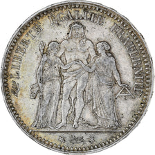 Coin, France, Hercule, 5 Francs, 1873, Paris, EF(40-45), Silver, KM:820.1